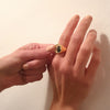 Round Grey Heron Signet Ring | Gold Vermeil Rings Anzu   
