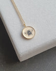 Inlay Pendant Necklace | Bee Motif