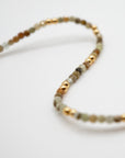 Beaded Gemstone Bracelet | Green Garnet
