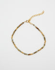Beaded Gemstone Bracelet | Green Garnet