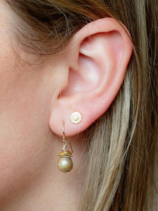 Small Rio Earrings | Ivory Pearl