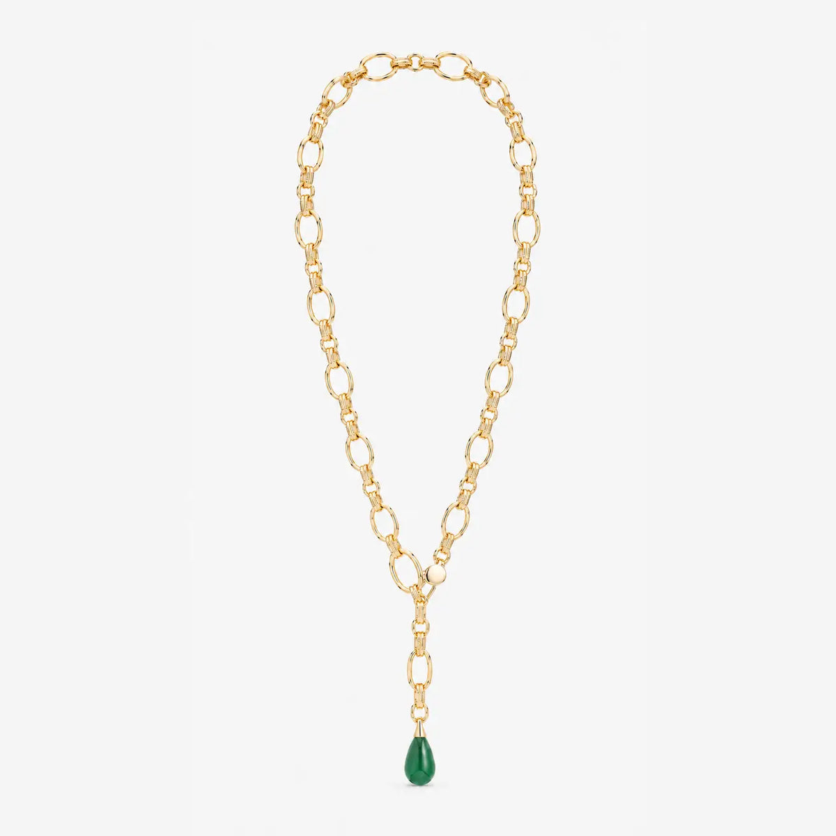 Nora Necklace | Green Onyx