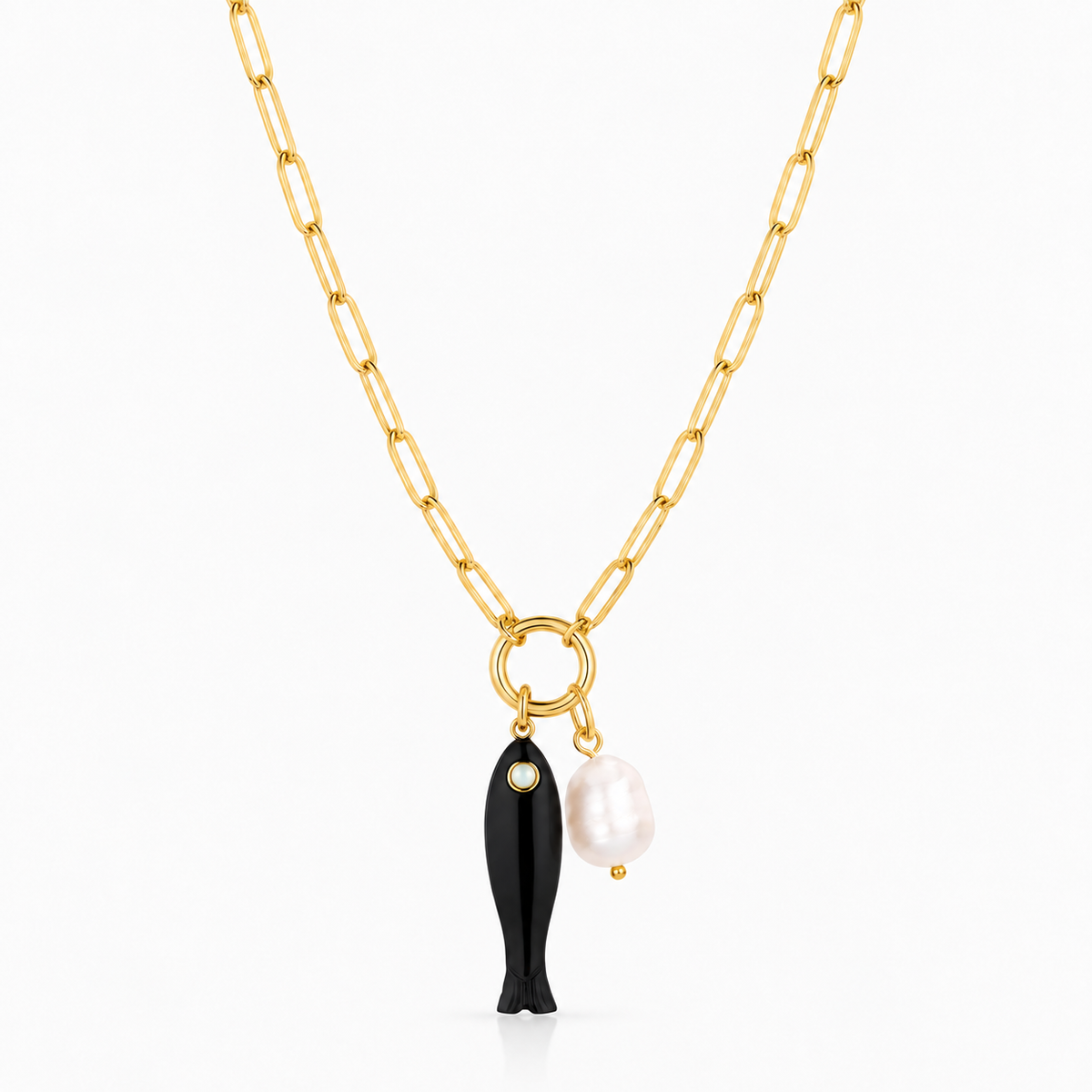 Fortuna Colette Necklace | Black Onyx