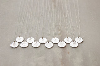 New Style Birth Flower Necklaces | Silver Necklaces LaaLee Jewelry January-Carnation  
