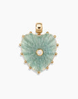 Malene Heart Necklace | Amazonite