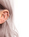 Marquise Fan Screw Ball Back Earring | Single
