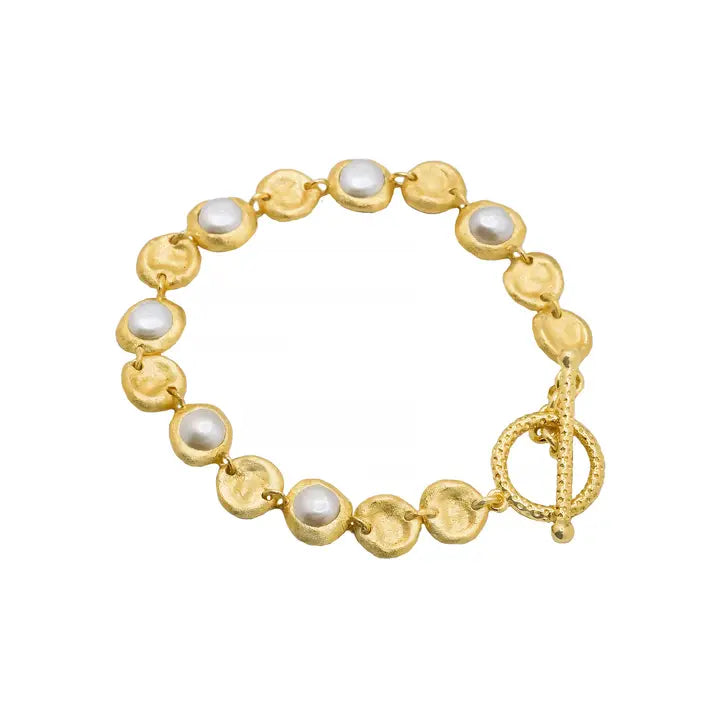 Aziza Stone Bracelet | Pearl