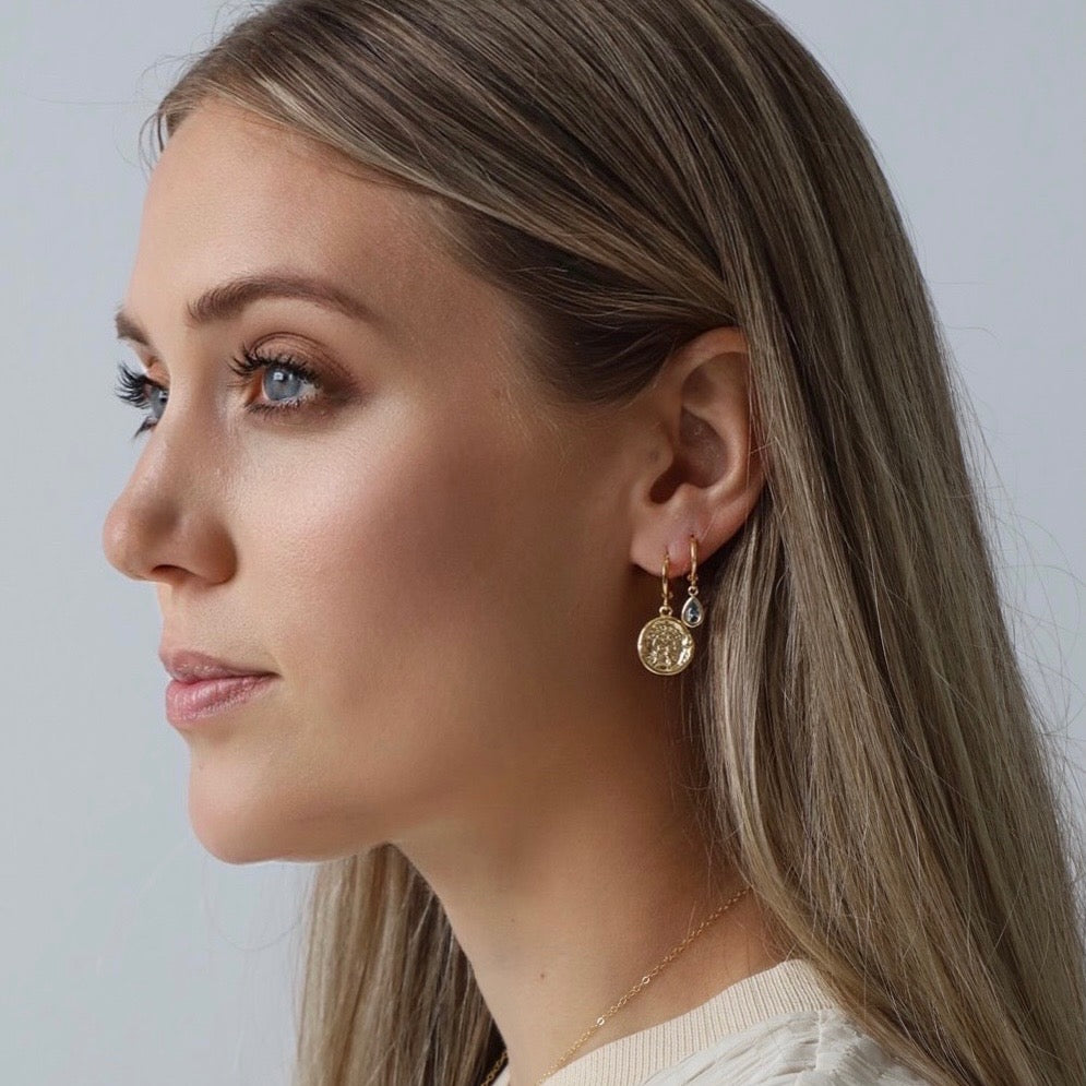 Wax Seal Huggie Earring Earrings Katie Waltman Jewelry   