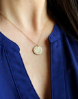Birth Flower Necklace | Goldfill | Round