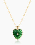 Malene Heart Necklace | Jade