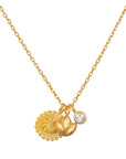 Enlightened Journey Lotus Charm Necklace