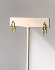 Delicate Gold Spike Huggie