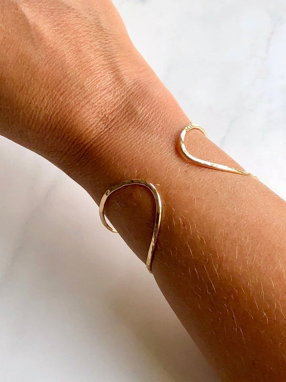 Hammered Wrap Adjustable Cuff