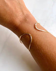 Hammered Wrap Adjustable Cuff