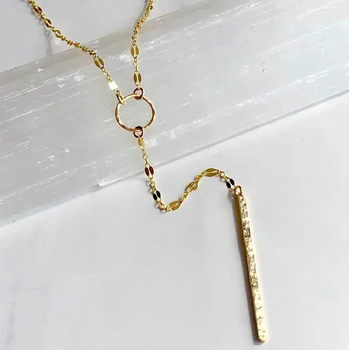 Lariat Bar Drop Necklace
