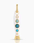 Amalfi Fish Necklace | White Enamel