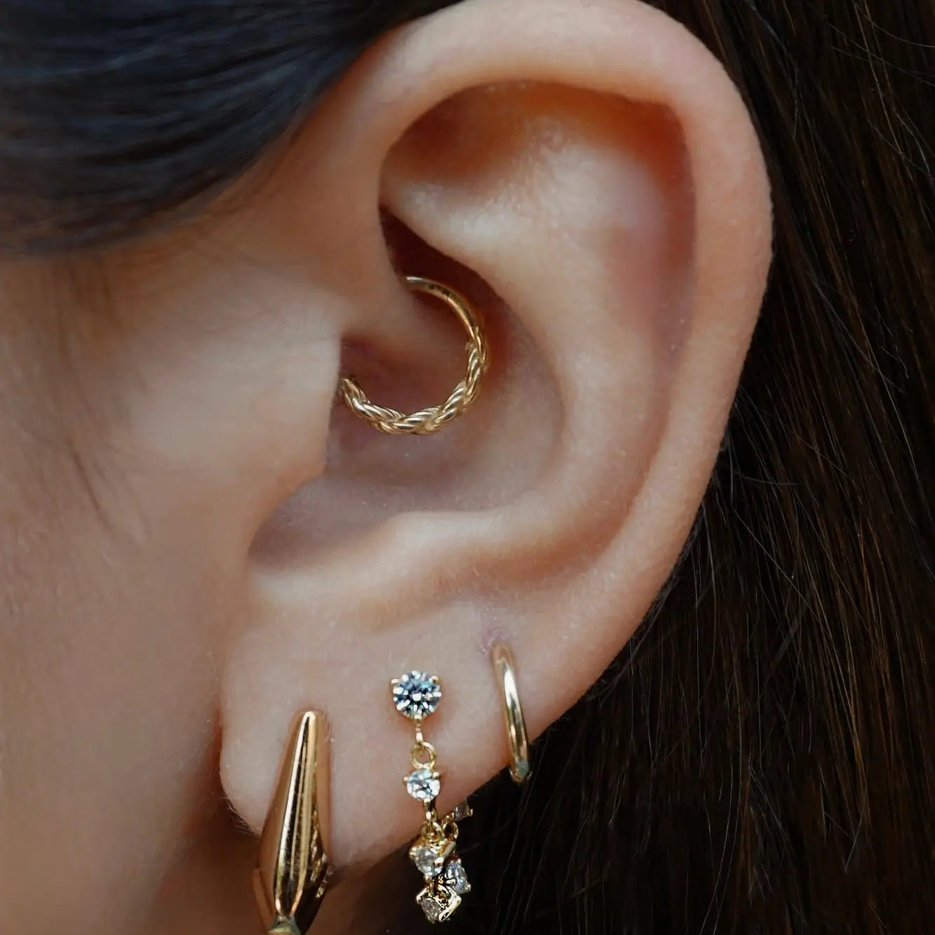 Lucy Chain Studs