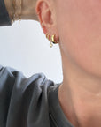 Tiny Rope Huggie Hoop | Single Earrings P&K   