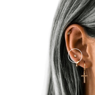 Ball Back CZ Stud | Single