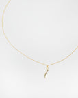 Dainty Lucky Horn Necklace