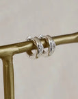 Arum Silver Hoops