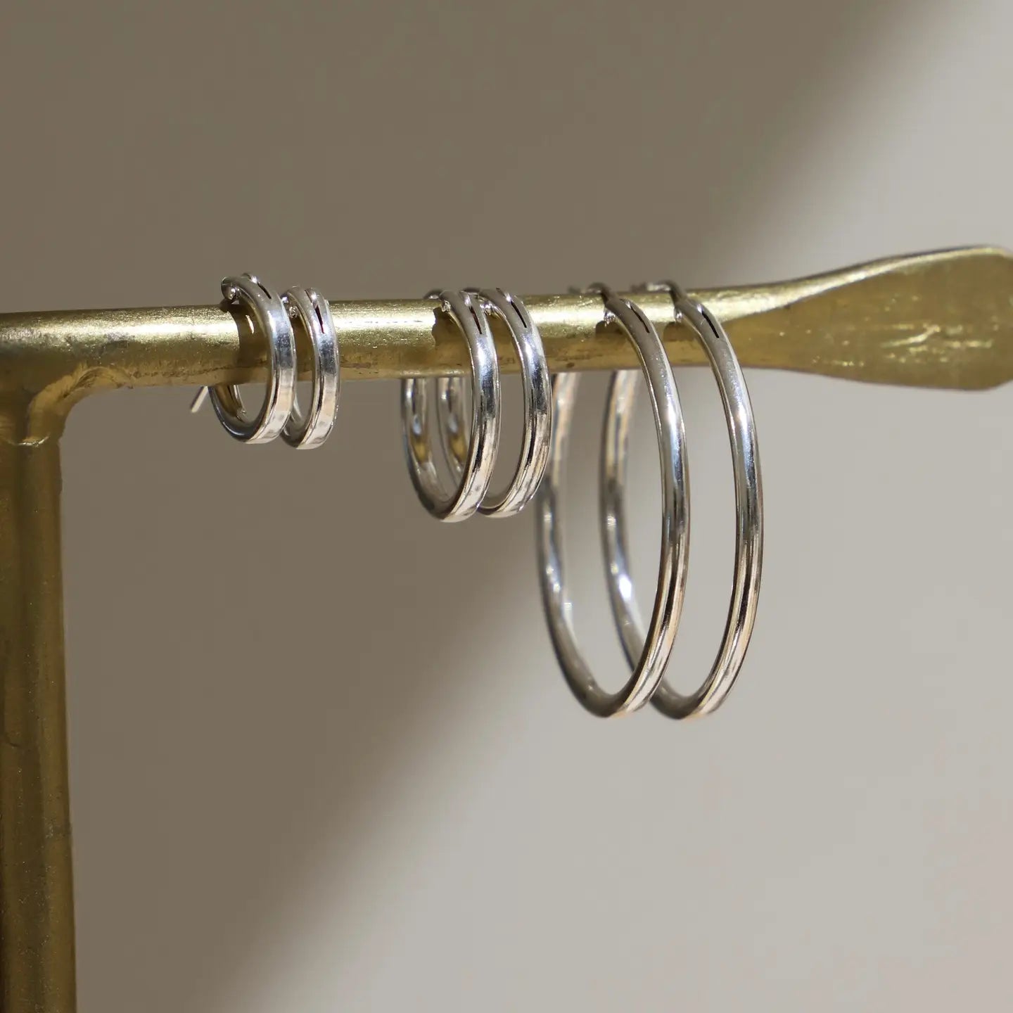 Silver Standard Hoops | Small