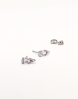 Elongated CZ Drop Studs