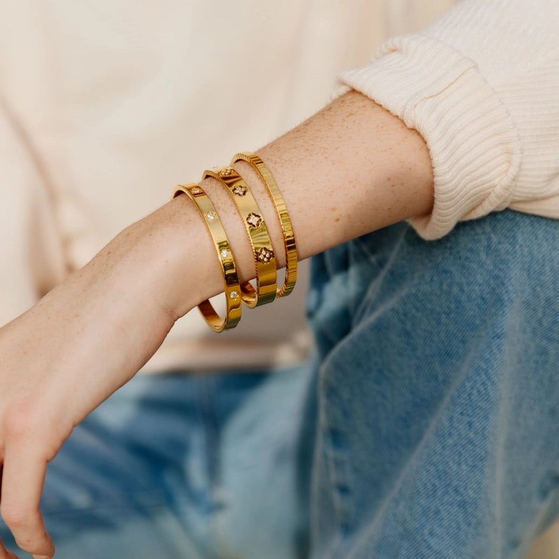 Elsie Stackable Bracelet Bracelets Sahira Jewelry Design   