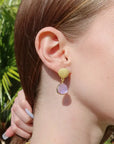 Ilha Earrings | Rose Quartz