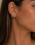 Axel Huggie Earrings | Gold