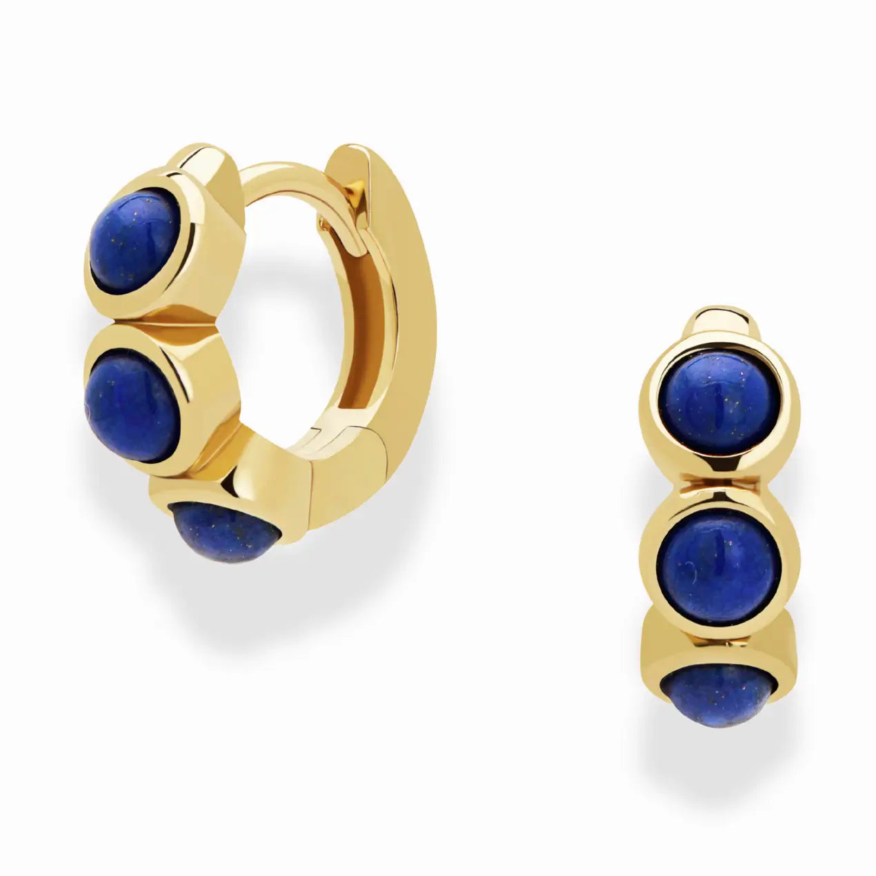 Corynn Gemstone Huggies | Lapis Lazuli