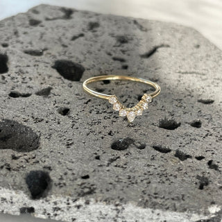 Diamond Nested Ring | 14K Rings ByZade 5.5  