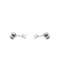 Prong CZ Screw Ball Back Stud | Single