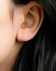 Prong CZ Screw Ball Back Stud | Single