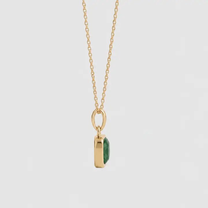 Deco Necklace | Green Onyx