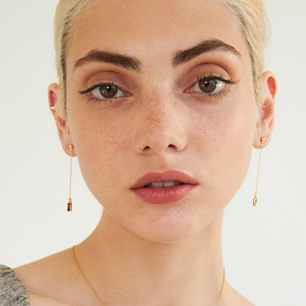 Aurore Drop Chain Earrings Earrings Caroline Najman   