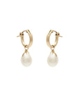 Amelia Pearl Hoops | Teardrop