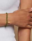 Ganesha Charm Jade Bracelet