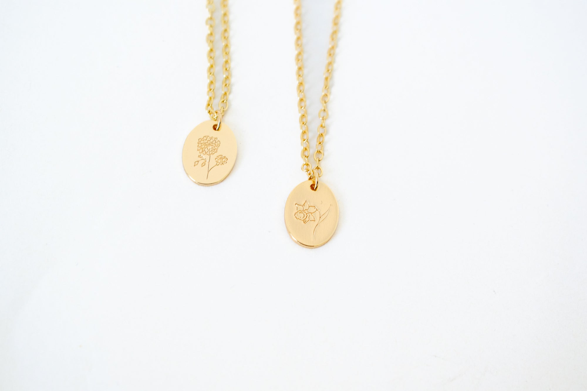 Birth Flower Necklace | Goldfill Necklaces LaaLee Jewelry   