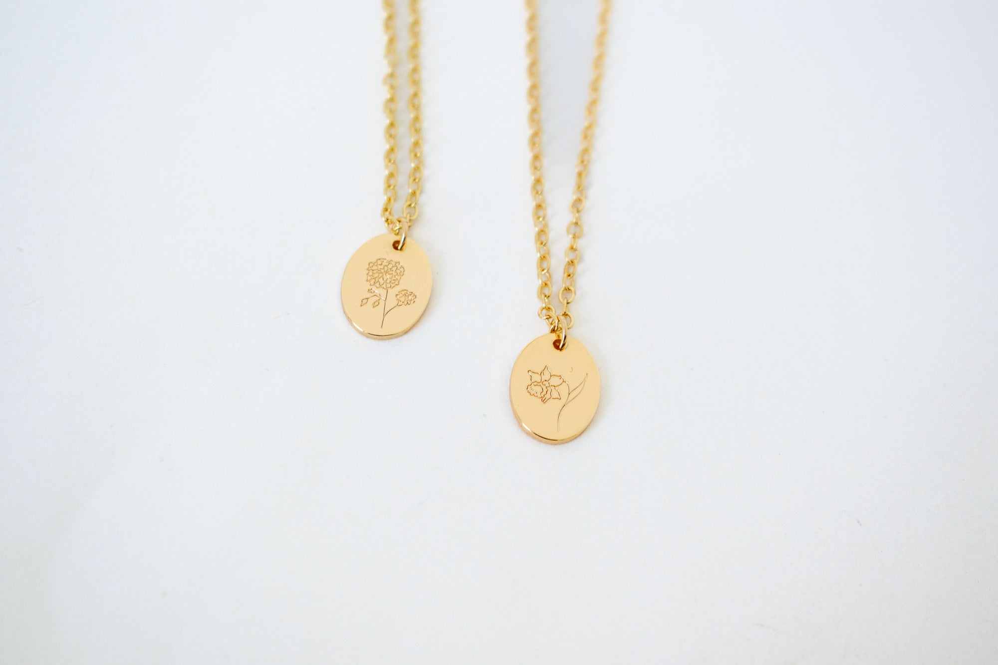 Birth Flower Necklace | Goldfill Necklaces LaaLee Jewelry   