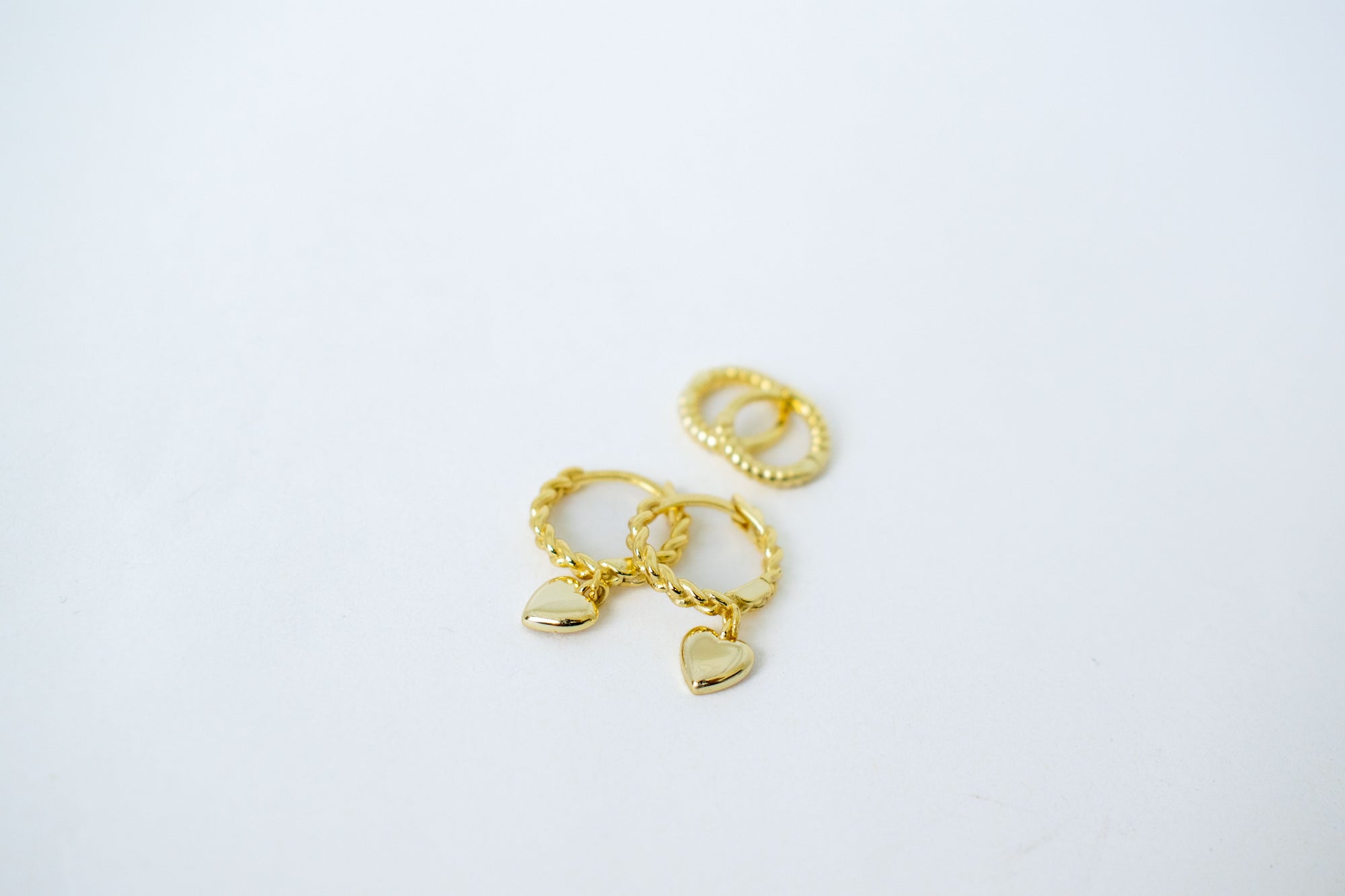 Tiny Rope Huggie Hoop | Single Earrings P&K   