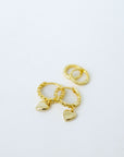 Tiny Rope Huggie Hoop | Single Earrings P&K   