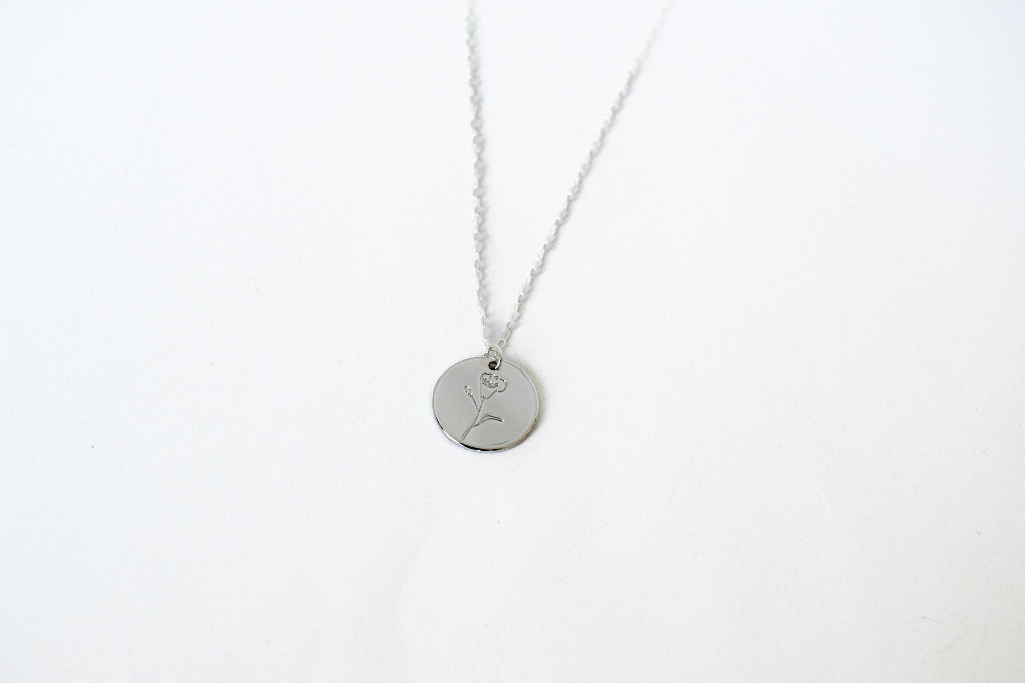 Birth Flower Necklace | Silver Necklaces LaaLee Jewelry   