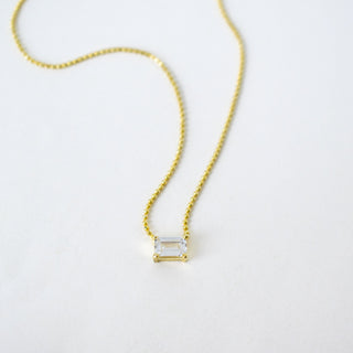 Diana Emerald Cut Necklace Necklaces P&K   