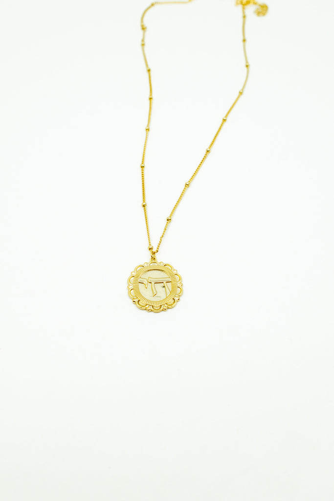 Chai Medallion Necklace Necklaces P&K   