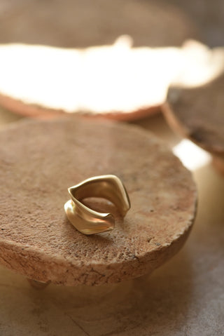 Abstract Shape Ear Cuff | Brass