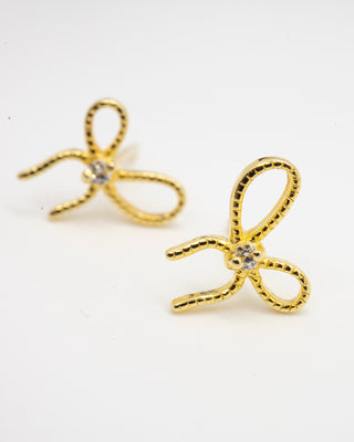 Tiny Bow Stud Earrings