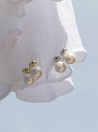 Large Pearl Ball Earrings
