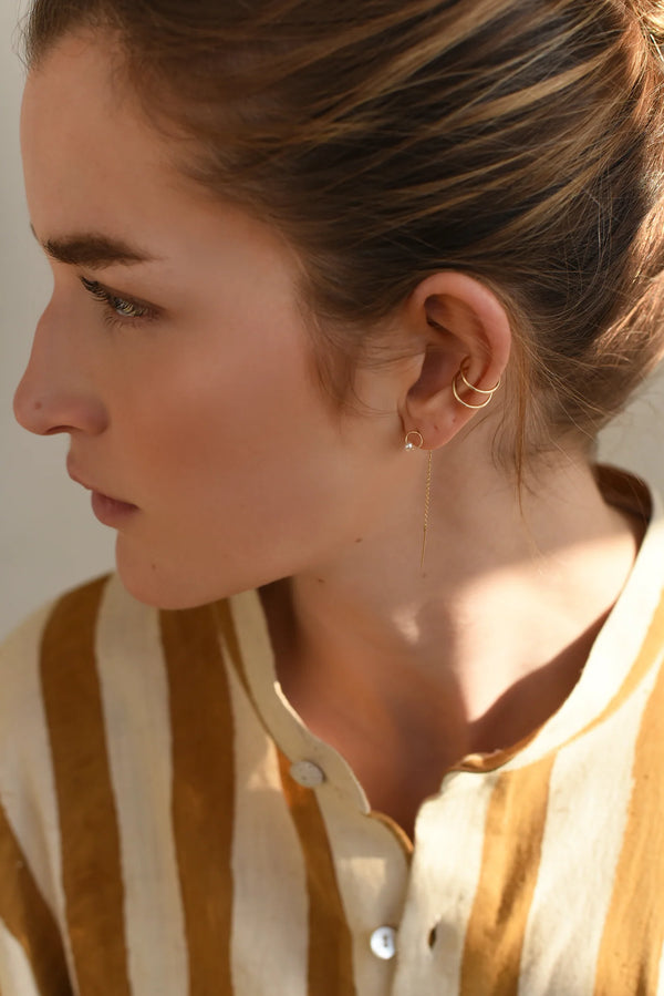 Pia Pearl Threader Earrings Earrings 8.6.4   