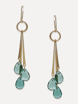 Revere Earrings | Green Quartz